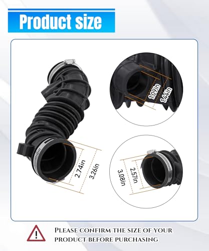 AWTURBO Engine Air Intake Hose Tube With Clamps Fits For 20052008 Toyota Corolla 18L20052008 Toyota Matrix 18LReplace 696711 178810D120 - Image 5