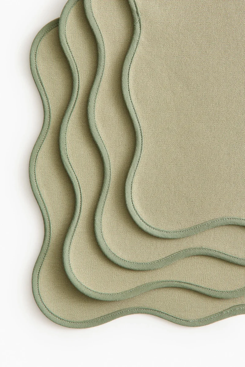 اتش اند ام مفرش صحون مقاوم للماء - عبوة من 4 قطع