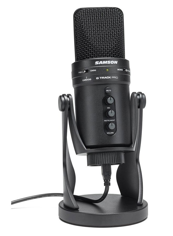 Samson Technologies-SAGM1UPRO Samson G-Track Pro Professional USB Condenser Microphone with Audio Interface - Image 3