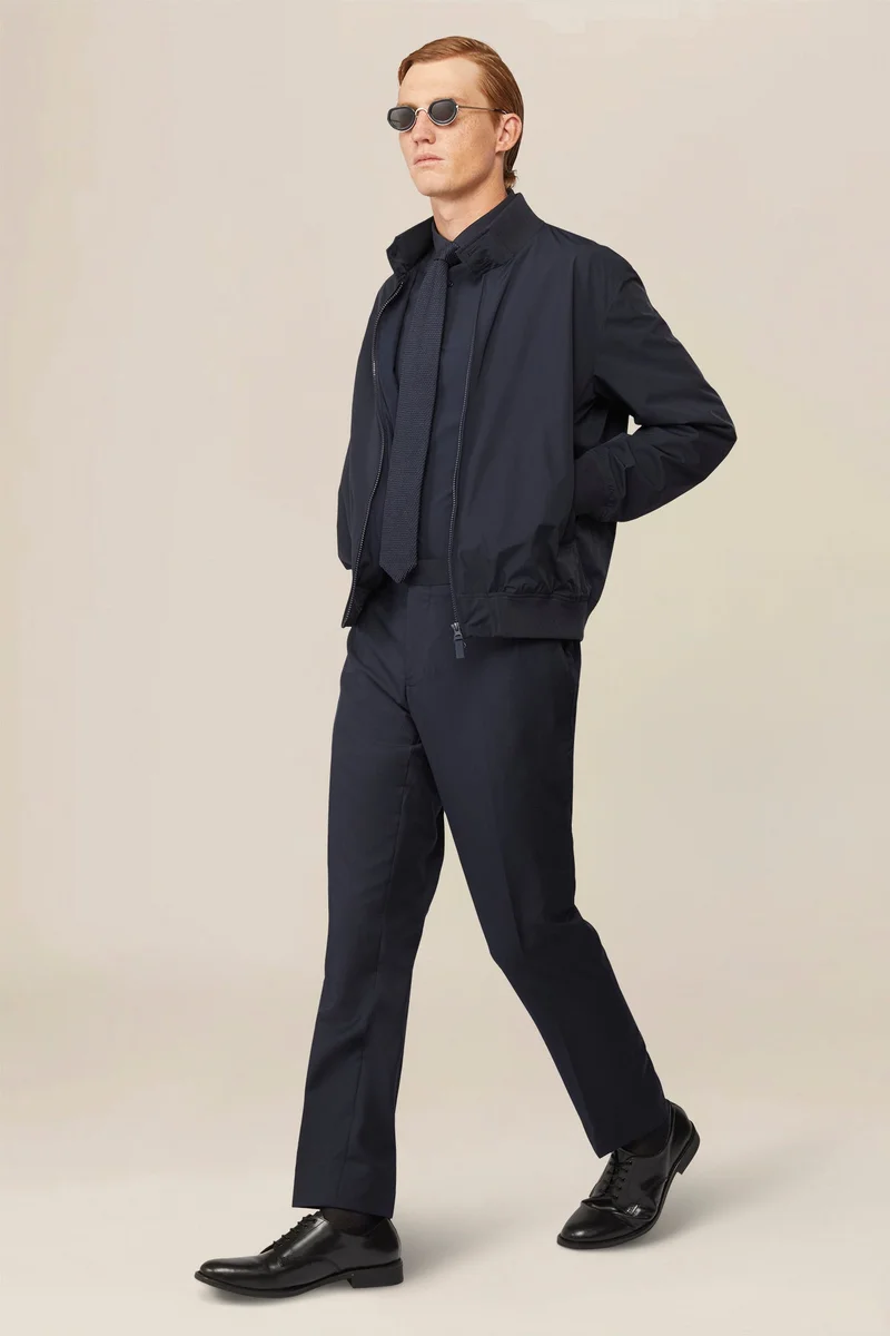 Doppelganger Herrington technical lined men's jacket - DK Blue