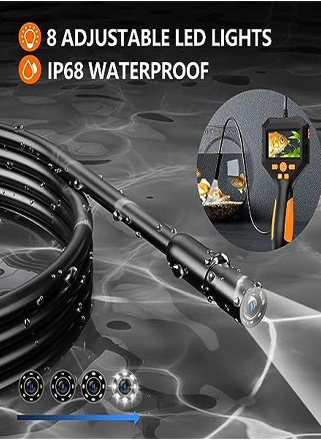 Generic - Internal Tube Borescope Camera with Light, IP68 Waterproof Borescope, 1080 HD Inspection Camera Serpentine Camera, 16.5ft Borescope Camera, Men's Gadget (2.8 inch) - Image 1