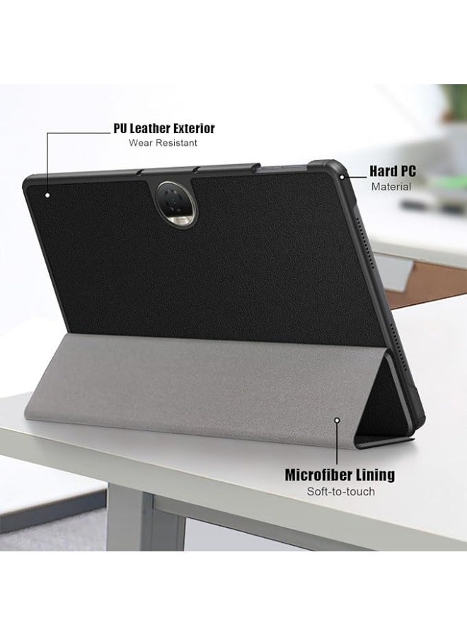 general Compatible with Honor Pad 9 12.1inch 2024 Tri-Folding Stand Magnetic Smart Folio Cover for Honor Pad 9 Leather Case - Image 4