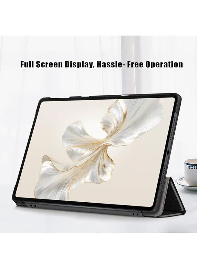 general Compatible with Honor Pad 9 12.1inch 2024 Tri-Folding Stand Magnetic Smart Folio Cover for Honor Pad 9 Leather Case - Image 3