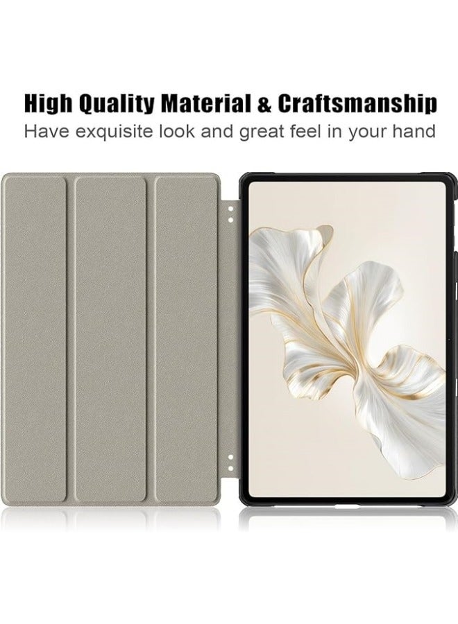 general Compatible with Honor Pad 9 12.1inch 2024 Tri-Folding Stand Magnetic Smart Folio Cover for Honor Pad 9 Leather Case - Image 5