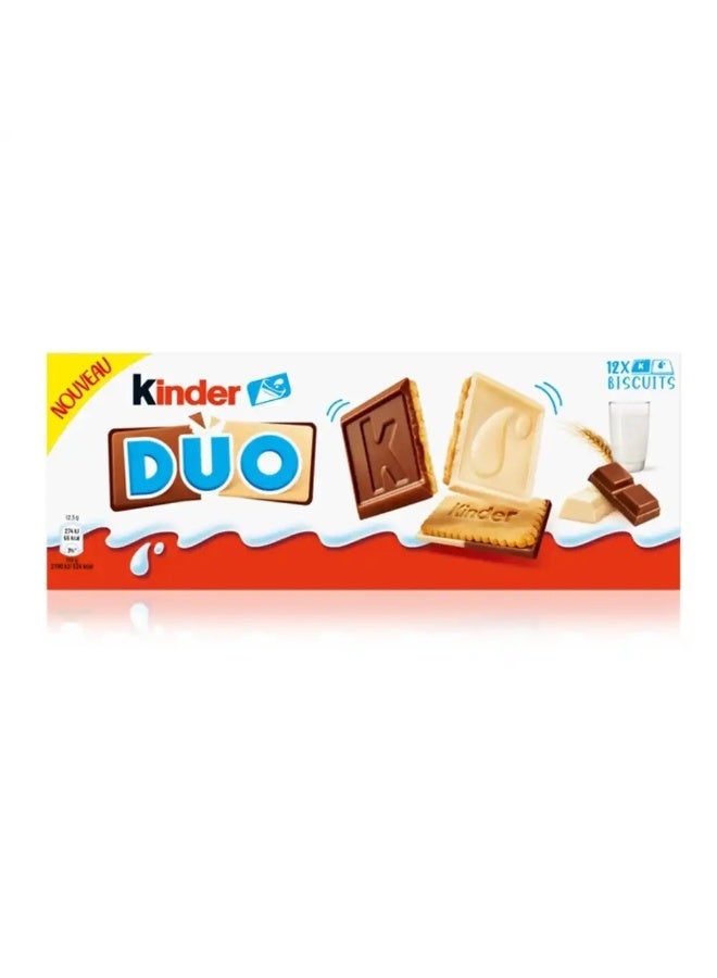 Kinder Duo Milk & Cocoa Chocolate Biscuits â€“ 12 Pieces, 150 g - Image 2