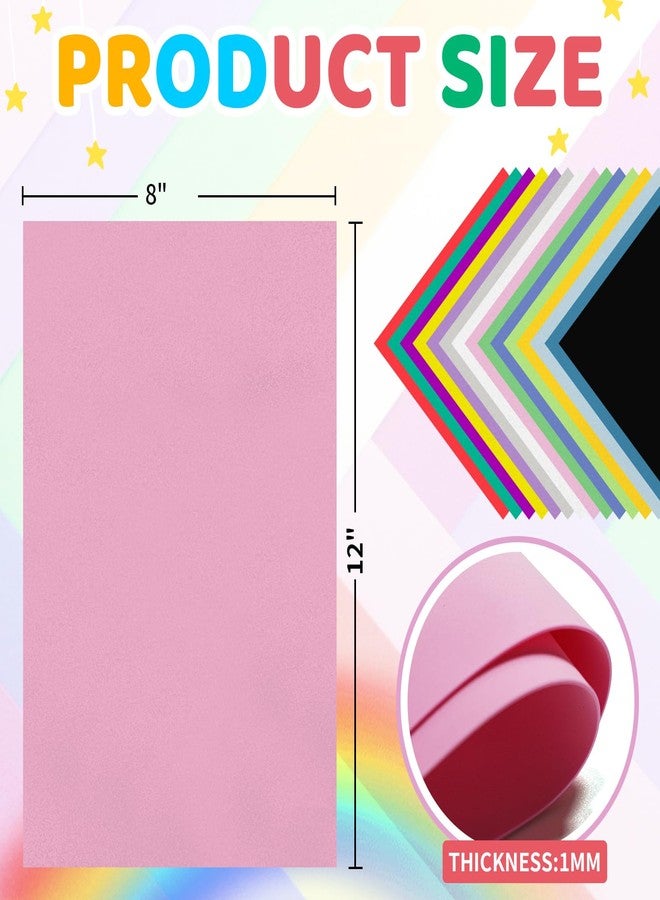 biguphate 60 Pack EVA Foam Sheets, 12 x 8 Inch, 1mm Thick, Assorted 15 Colors Crafting Sponge Foam Paper for School Scrapbooking and DIY Craft Projects - Image 2