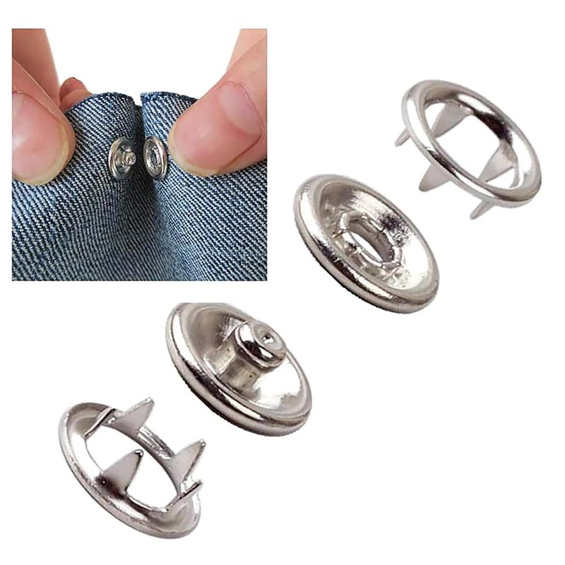 Ring Buttons Snap Buttons for Shirts T Shirts All Types of Sewing Crafts 48 Sets Buttons 48x4192 Paces Size 16L 10mm Transparent Clear D64D65  - Image 4