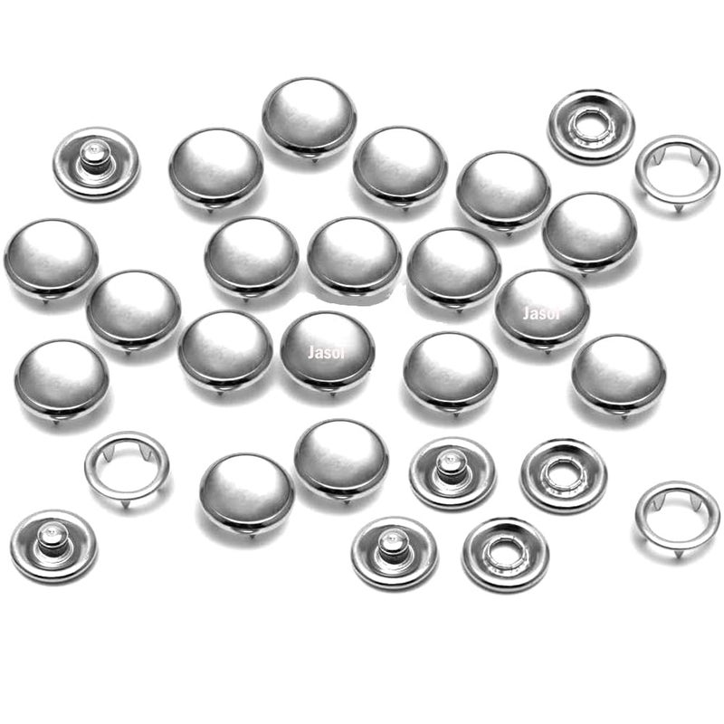 Ring Buttons Snap Buttons for Shirts T Shirts All Types of Sewing Crafts 48 Sets Buttons 48x4192 Paces Size 16L 10mm Transparent Clear D64D65  - Image 1