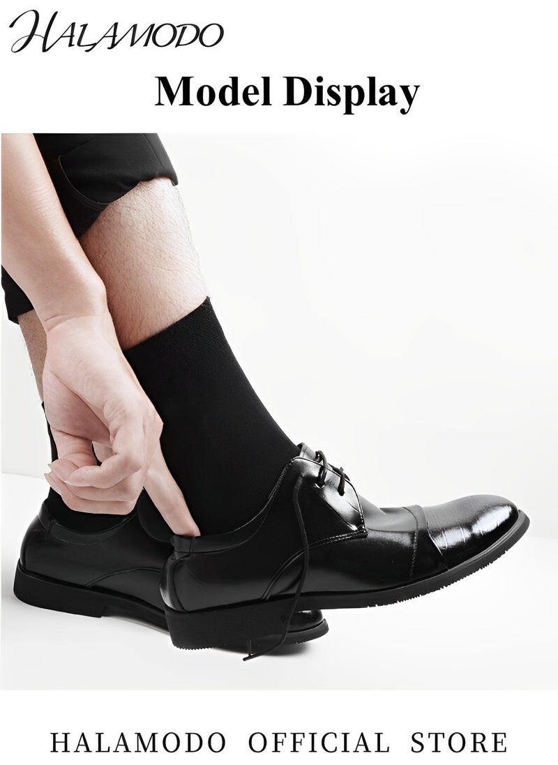 5 Pairs Unisex Cotton Socks Classic Crew Socks Soft Plain Colors Casual Socks Athletic Socks Lightweight Dress Socks for Formal & Casual Wear
