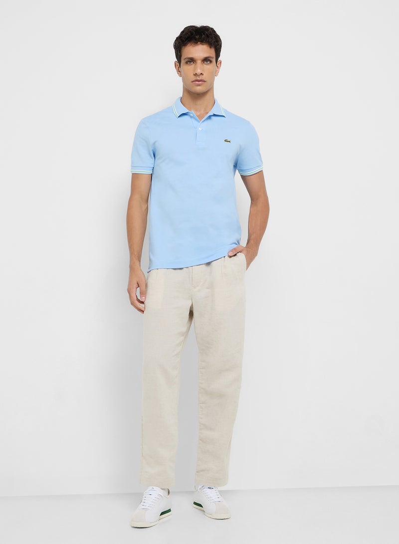 LACOSTE Regular Stripe Pique Polo - Image 4