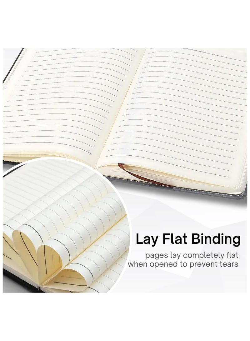 Generic Leather Diary A5 hardcover notebook with pen, bound in leather, suitable for writing diaries in both male and female schools, offices, work, daily life, and travel  - Image 5