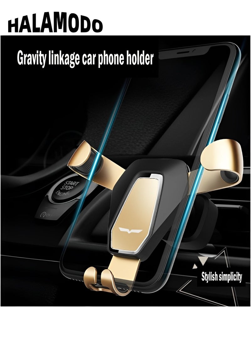 هالامودو حامل هاتف للسيارة فائق الثبات مثبت على فتحة تهوية السيارة، حامل هاتف محمول قابل للدوران 360 درجة وقابل للسحب لهاتف iPhone وSamsung وGoogle وجميع الهواتف الذكية الأخرى - Image 4