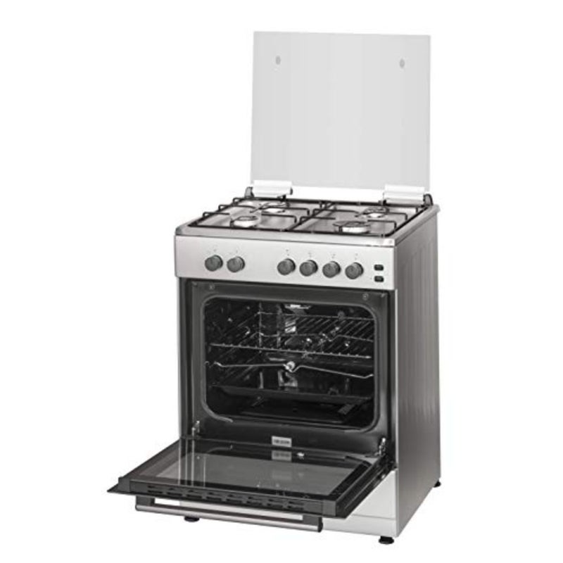 60 سم، نطاق طهي غاز مع 4 شعلات غاز، إشعال تلقائي، ستانلس ستيل، Wcr6060Fs، ضمان لمدة سنة - Image 3
