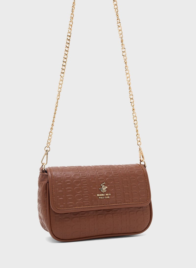 بيفرلي هيلز بولو كلوب حقيبة كروس بودي بشعار بارز - Image 3