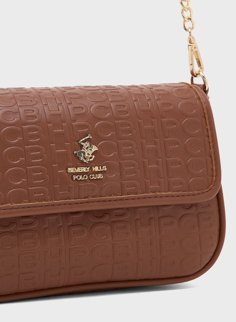 بيفرلي هيلز بولو كلوب حقيبة كروس بودي بشعار بارز - Image 4