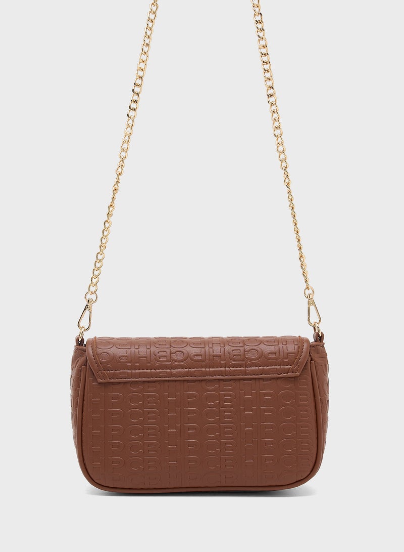 بيفرلي هيلز بولو كلوب حقيبة كروس بودي بشعار بارز - Image 2