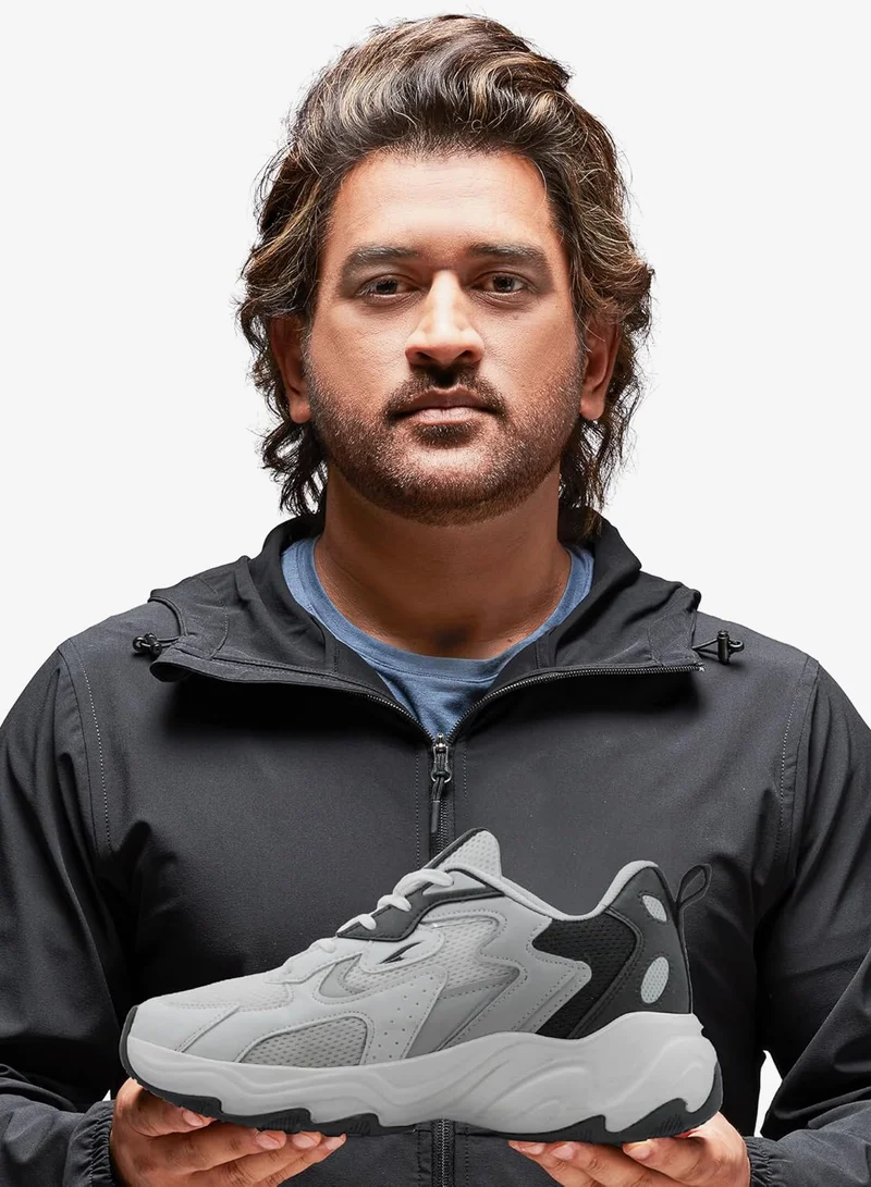 Asian Men's Lightweight Running Shoes in White and Black