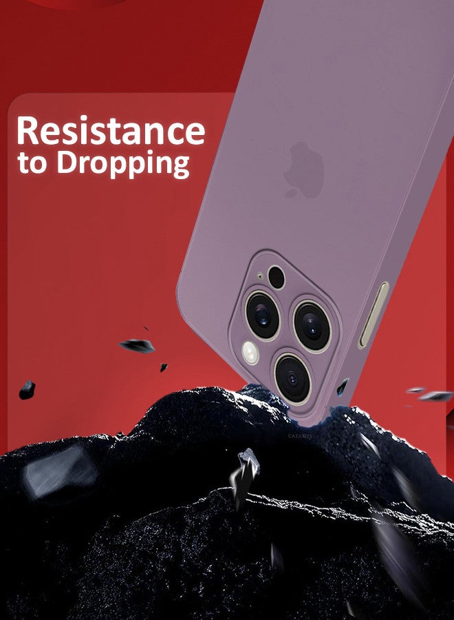 CATANES (for iPhone 15 Pro Max) Case Cover Air Skin Series Back Cover Sturdy Durable Thin Case Drop Protection Cover Transparent Purple - Image 4