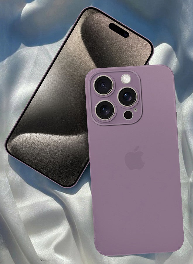 CATANES (for iPhone 15 Pro Max) Case Cover Air Skin Series Back Cover Sturdy Durable Thin Case Drop Protection Cover Transparent Purple - Image 1