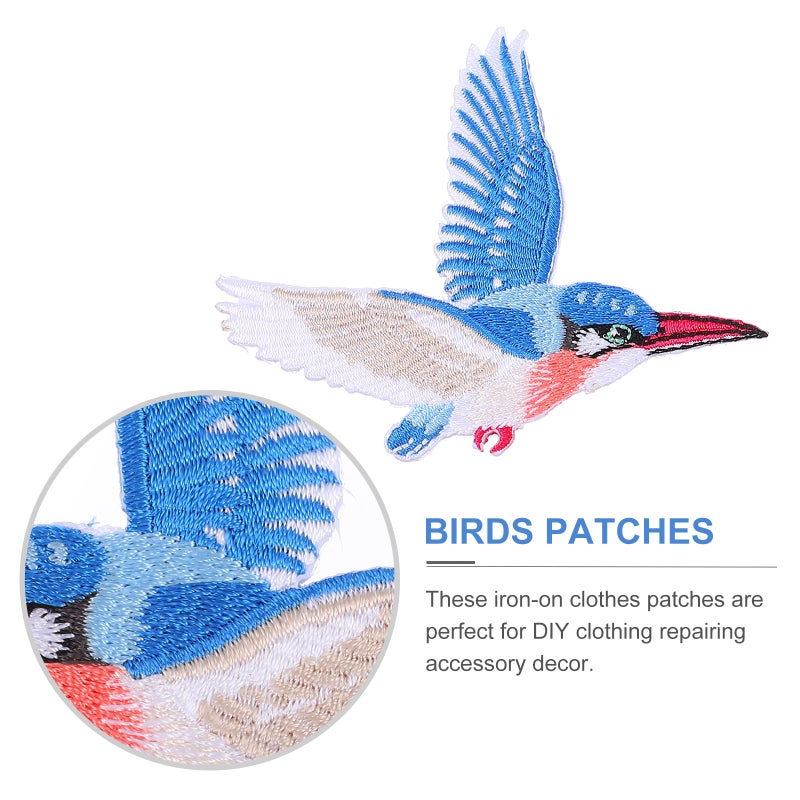 DIY Applique Patches with Bird Patterns for Creative Clothing Customization and Decoration - Image 3