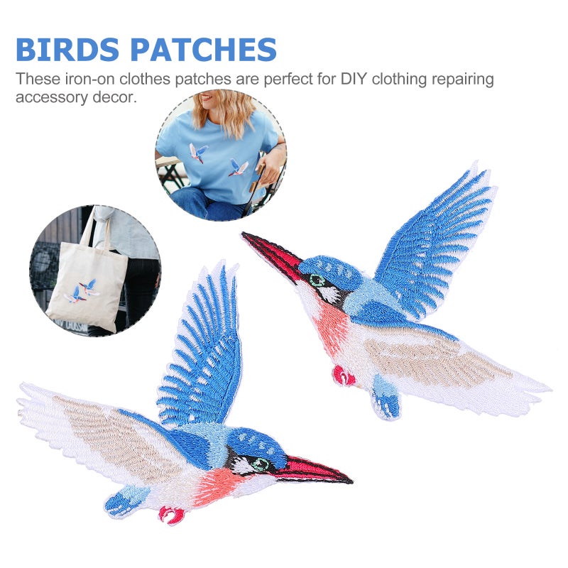 DIY Applique Patches with Bird Patterns for Creative Clothing Customization and Decoration - Image 5