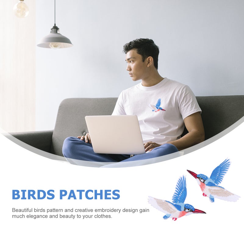 DIY Applique Patches with Bird Patterns for Creative Clothing Customization and Decoration - Image 4