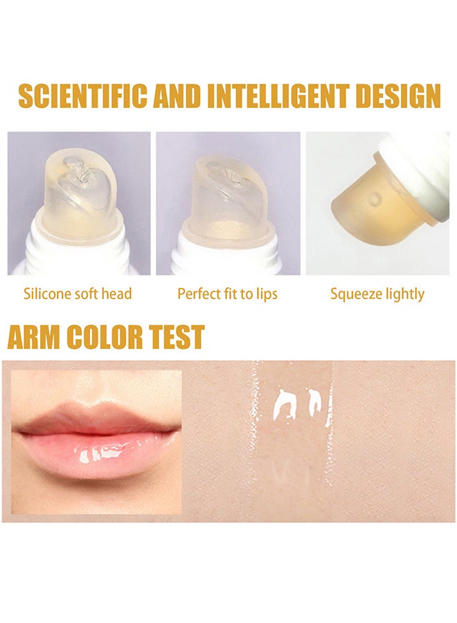 KARITE Lip Plumper, Natural Lip Care Essence Lip Plumper Gloss, Lip Moisturizing, Lip Enhancer And Lip Care Serum For Fuller Softer Lips, Reduce Fine Lin, Day And Night Use - Image 4