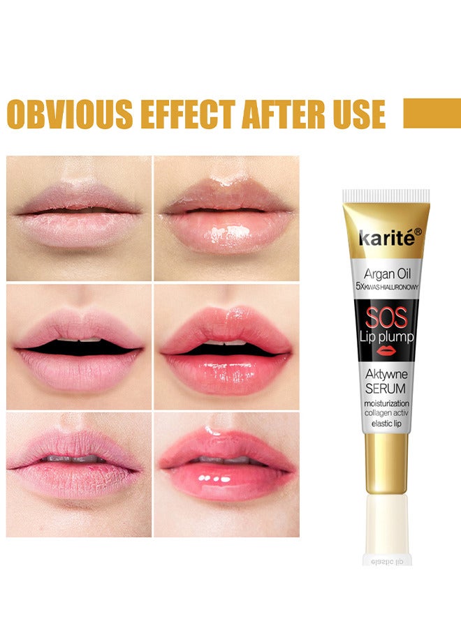 KARITE Lip Plumper, Natural Lip Care Essence Lip Plumper Gloss, Lip Moisturizing, Lip Enhancer And Lip Care Serum For Fuller Softer Lips, Reduce Fine Lin, Day And Night Use - Image 5