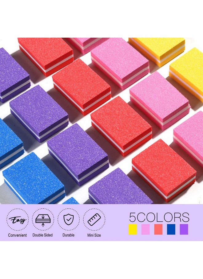 FANDAMEI Mini Nail Buffers And Files 20 Count Mini Sponge Nail Buffer Block 1Pcs 100180 Nail File And 1Pcs 10004000 Nail Polishing Buffer. Professional Nail Buffer File Tools Kit For Nail Care  - Image 3