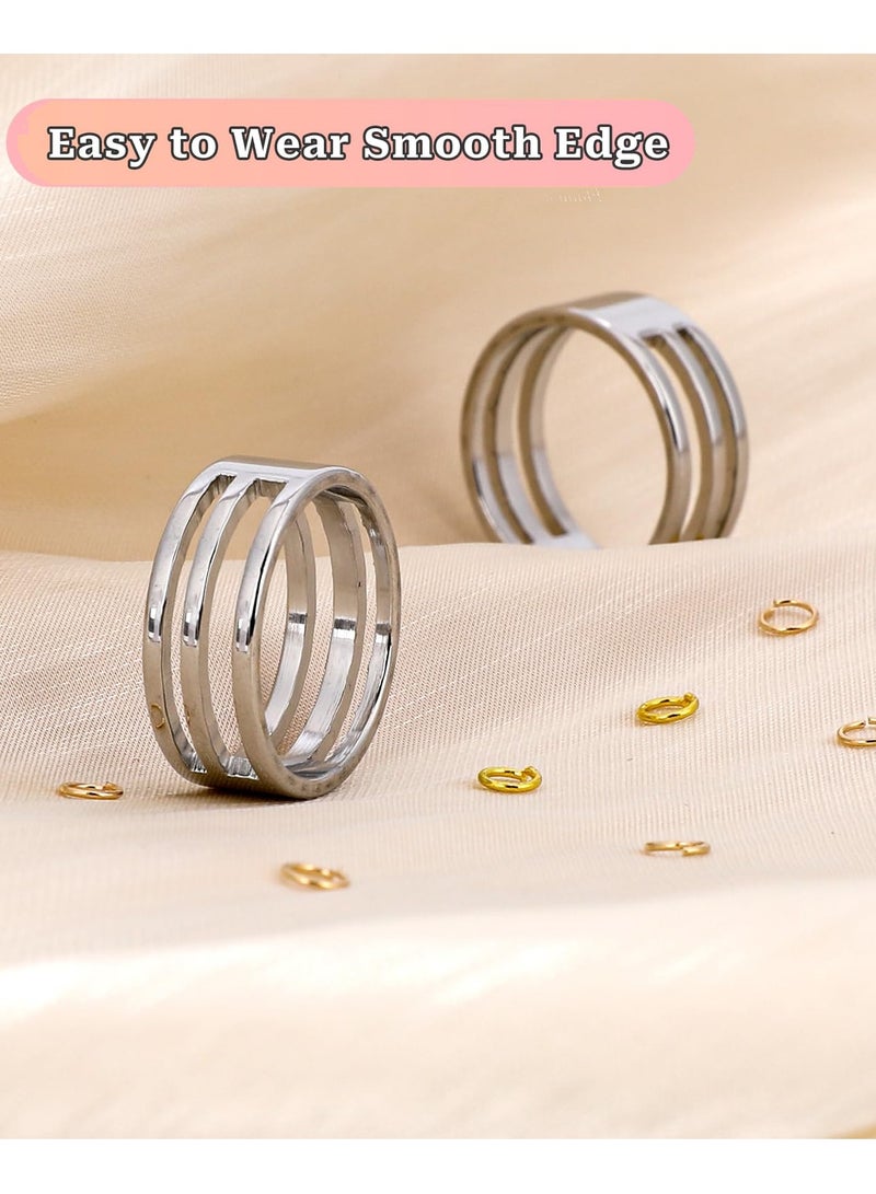 Jump Ring Opening Tool, Closing Tool Rings, 4 Pcs Steel Jump Rings Opener Circle Jump Rings for Jewelry Making Supplies and Necklace Repair, DIY Making Supplies Repair - Image 5