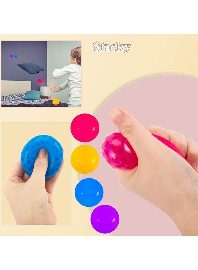 NIBEMINENT 4-Piece Glowing Stress Relief Sticky Balls - Image 3