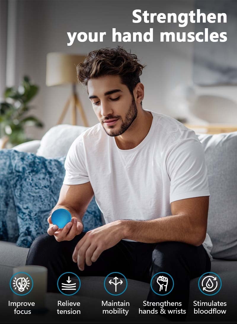 Litus 3-in-1 Hand Grip Exercise Ball Set | 3 Fixed Resistance Levels for Physical Therapy, Grip Strength Training, Muscle Recovery & Fitness at Home/Gym - Image 5