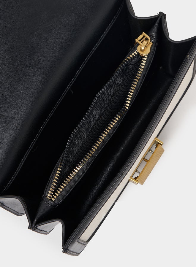 Styli Two Tone Crossbody Bag - Image 4