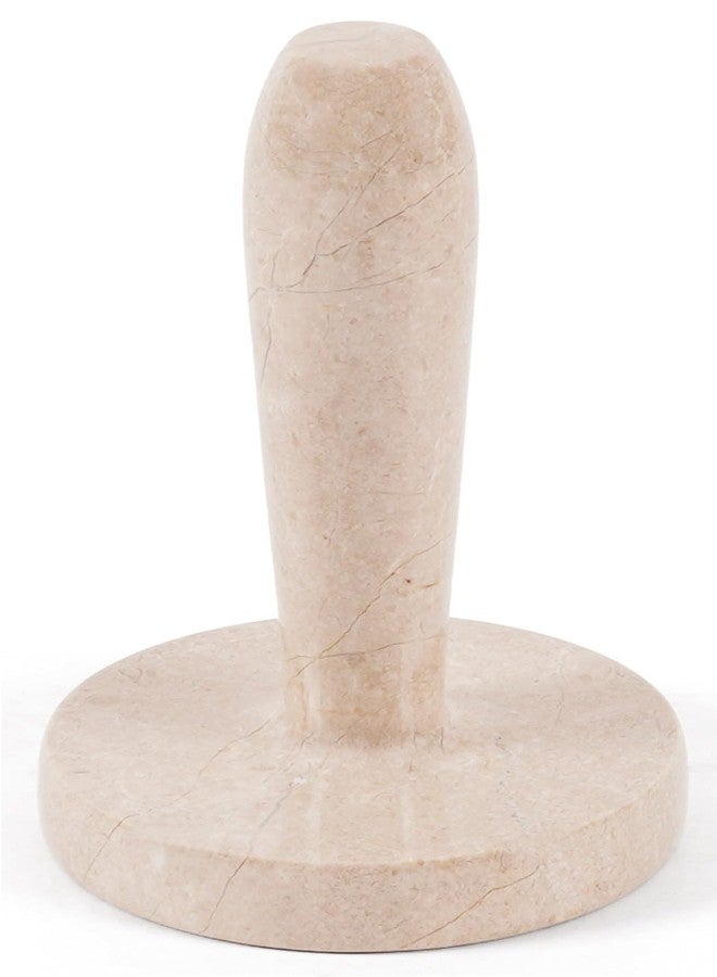 MARBLE RANGE Marble Meat Presser - 5 Inch Handmade Verona Meat Smasher for Ground Beef, Hamburger Smasher Kitchen Tool - Image 1