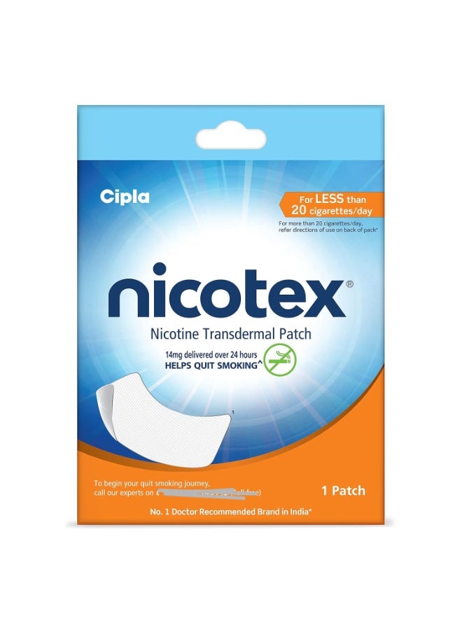 سيبلا لصقة نيكوتكس من سيبلا، نيكوتين عبر الجلد، 14 ملغ | تساعد على الإقلاع عن التدخين | علاج معتمد من منظمة الصحة العالمية | لصقة واحدة (عبوة من 3 لصقات) - Image 3
