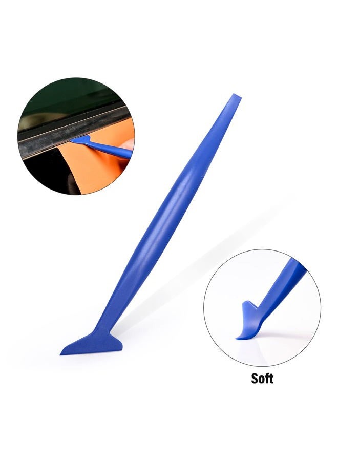 Gomake Vehicle Vinyl Wrap Window Tint Film Tool Kit Include 4 Inch Felt Squeegee, Retractable 9mm Utility Knife and Blades, Zippy Vinyl Cutter and Mini Go Corner Squeegee for Car Wrapping - Image 5