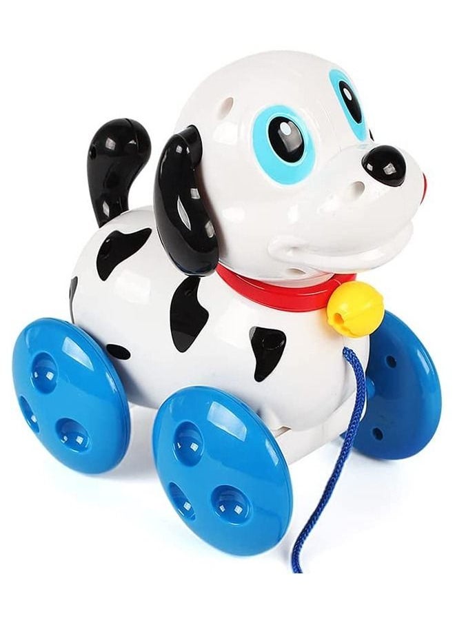 BAYBEE Baybee Electronic Pull Along Dog Toy for Kids Push Pull Toy vehicle for Kids With Light Music Tail Movement Wheels Musical Sound Toys Walking Dog Pull Along Toys For Baby Toddlers 1+ Years Boys Girls  - Image 1