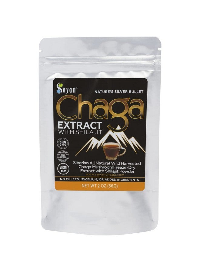 sayan Siberian Chaga Mushroom Extract With Shilajit Powder 2Oz/56G A Powerful Antioxidant Fulvic Acid Supplement & Immune System Health Booster - Image 2