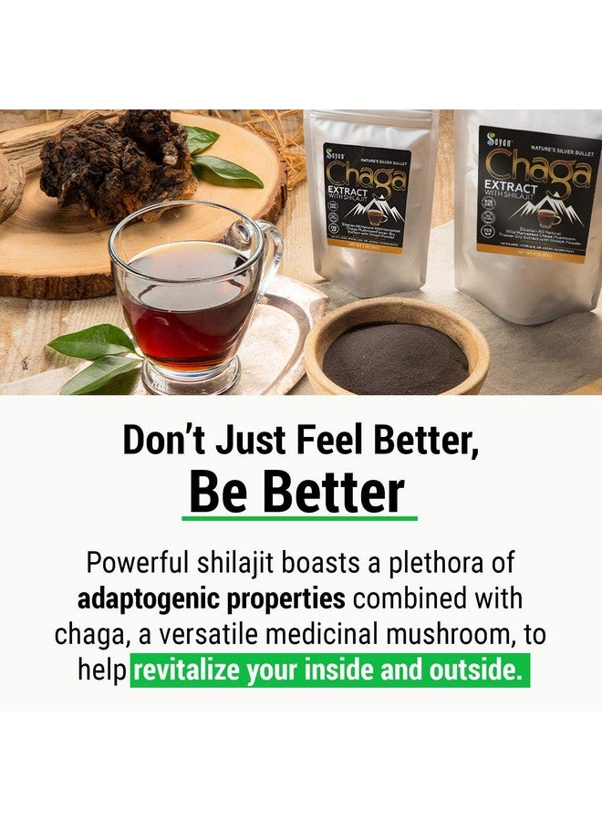 sayan Siberian Chaga Mushroom Extract With Shilajit Powder 2Oz/56G A Powerful Antioxidant Fulvic Acid Supplement & Immune System Health Booster - Image 5