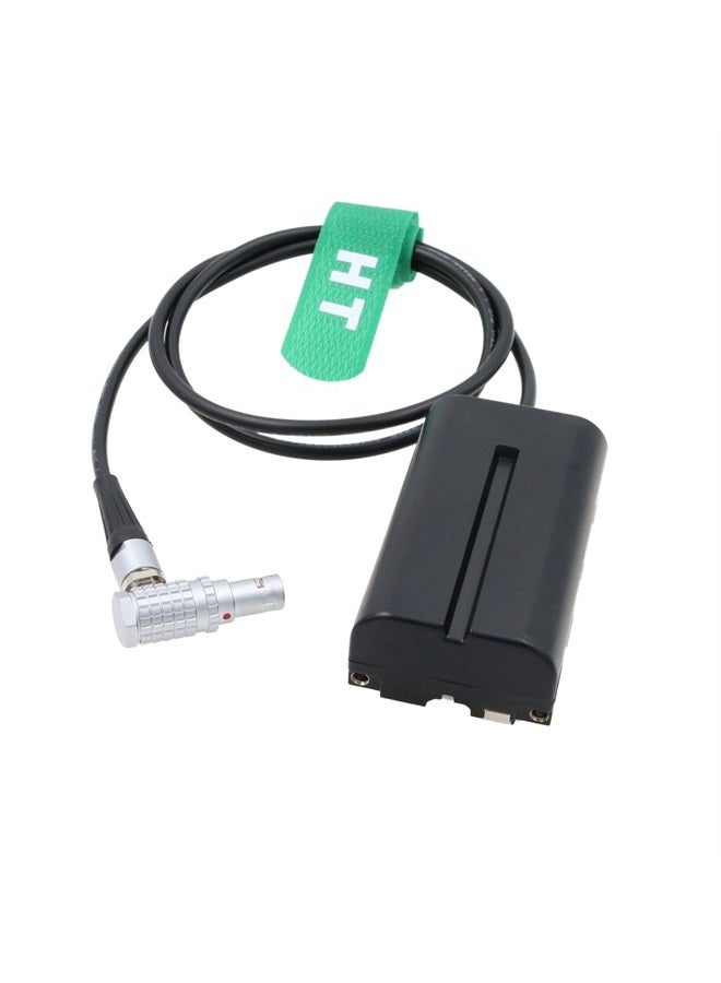 HangTon Camera Monitor Right Angle 2-pin to NP-F970 F960 F570 F550 Dummy Battery Power Adapter for Portkeys Atomos Shogun Inferno Ninja - Image 1