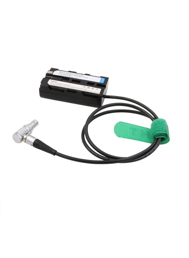 HangTon Camera Monitor Right Angle 2-pin to NP-F970 F960 F570 F550 Dummy Battery Power Adapter for Portkeys Atomos Shogun Inferno Ninja - Image 2
