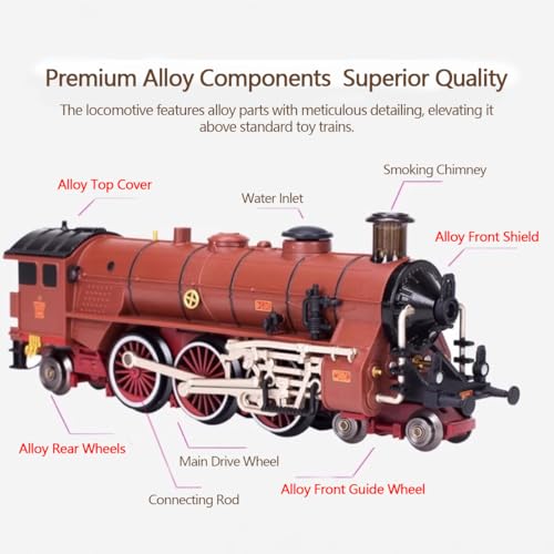 MindXplore Alloy Electric Train Set Model with Carriage and Long Track Model 22918 - Image 5