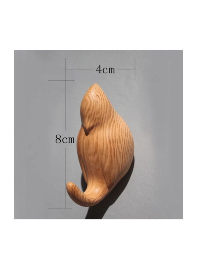 NIBEMINENT Qiangtie Wooden Wall Hook Brown 4x8cm  - Image 2