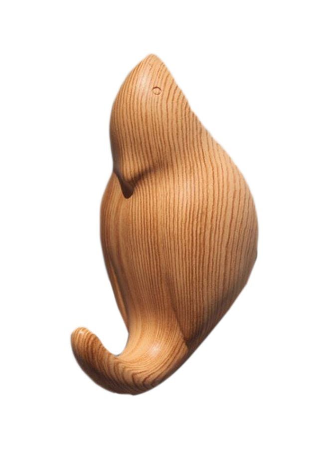 NIBEMINENT Qiangtie Wooden Wall Hook Brown 4x8cm  - Image 1