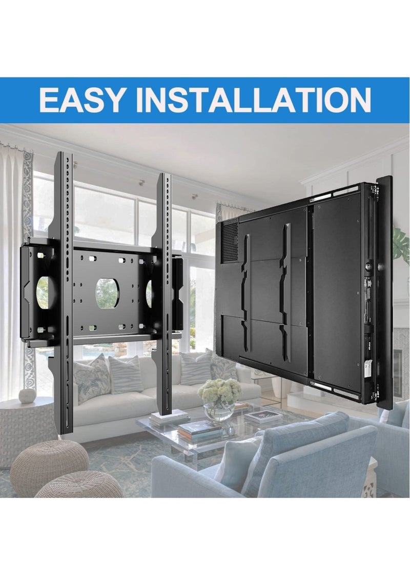 ELTRAZONE TV Wall Mount for Most 42-90 Inch TVs, Ultra Slim Support TV Mural Up to VESA 750x500mm Heavy Duty 220lbs Load, TV Wall Holder Fits 50 55 65 75 80 85" Large Screen Wall Mount Bracket  - Image 1