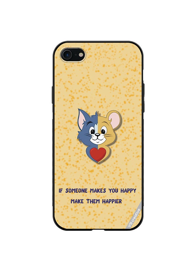VR CREATIVE Protective Case Cover For Apple iPhone SE (2022) Tom Jerry Design Multicolour - Image 1