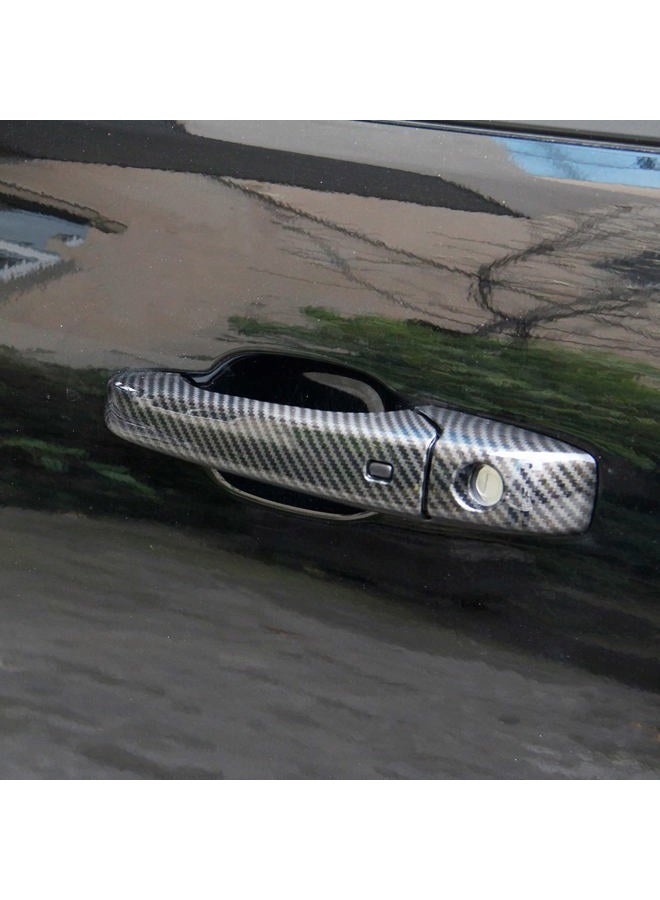 crosselec Door Handles Trim Cover for 2011-2021 Dodge Durango Decor Accessories (Black Carbon Fiber) - Image 4