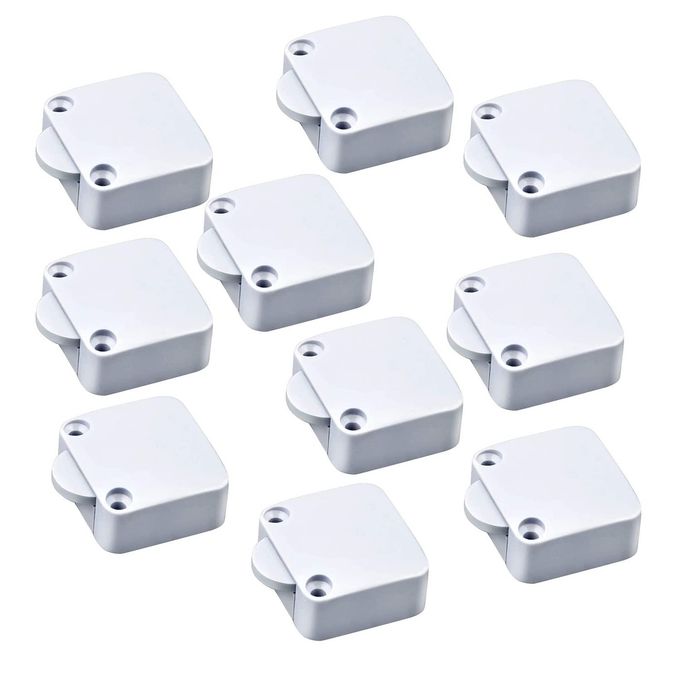 NEXT GEEK Wardrobe switch Cabinet Lamp Switch Automatic Door Switch Push to off White Pack of 10 2 Year warranty
