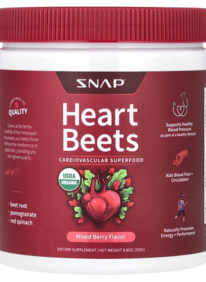 SNAP SUPPLEMENTS - Heart Beets Mixed Berry 8.8 oz (250 g) - Image 1