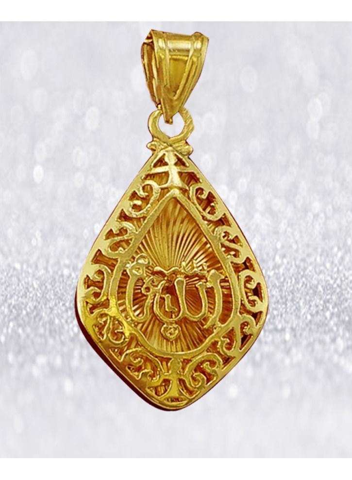 DubaiGallery Fashion Jewelry Highly craftsmanship Hearts Islamic Allah Pendant Charms Necklace Religious Muslim Jewelry Gift For Women Gold Color Jewelry - Image 3
